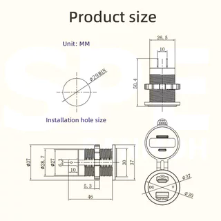 [ 1 ชิ้น ] CUSB-131V ปลั๊ก USB ชาร์จเร็ว 83W Car Charger Four Ports USB Lighter Plug Fast Charging USB-C USB-A PD CHA...
