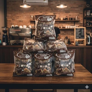 DokDae Coffee กาแฟดอกเด่ กาแฟเพื่อคนรักสุขภาพ ไม่มีน้ำตาล (1 ห่อ บรรจุ 25 ซอง ) 375 กรัม