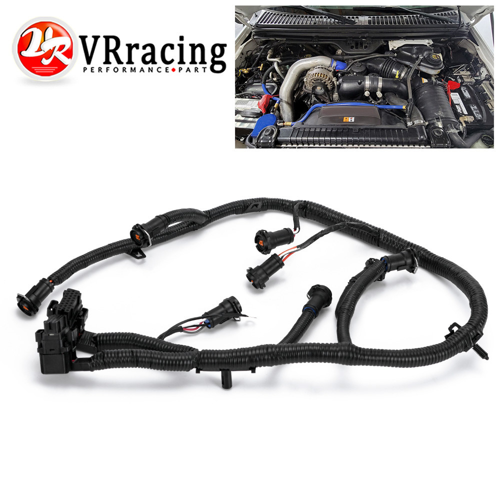 VR Engine Fuel Injector Complete Wiring Harness For 03-07 Ford 250/ 350/ 450/ 550/ Excursion 6.0L 5C