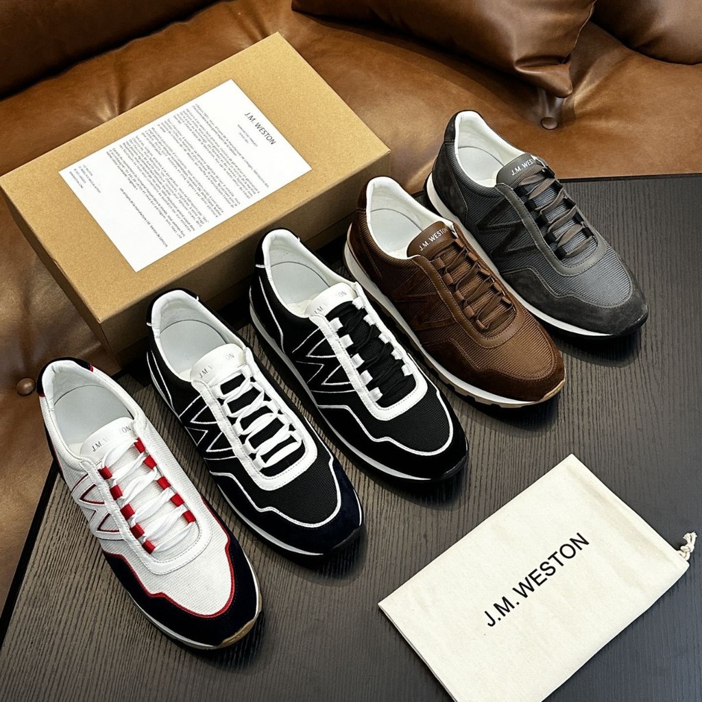 0JRM J.M.WESTON Men's Shoes Summer Breathable Sports Shoes Low-top Comfortable Versatile Casual Spor