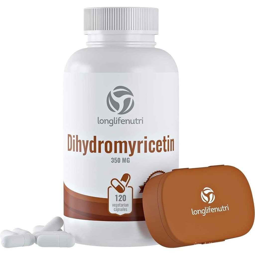 Dihydromyricetin DHM 350mg - 120 แคปซูลมังสวิรัติ - อาหารเสริมสมุนไพรพร้อมสารสกัดจาก Hovenia Dulcis 