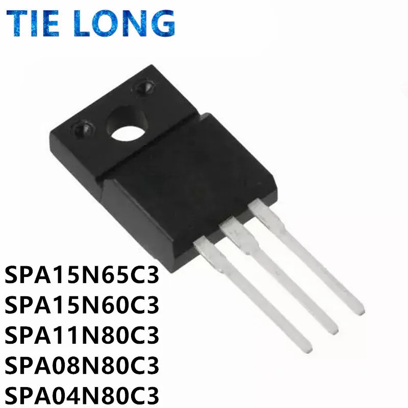 5PCS SPA15N65C3 15N65C3 SPA15N60C3 15N60C3 SPA11N80C3 11N80C3 SPA08N80C3 08N80C3 800V 8A3 ทรานซิสเตอ