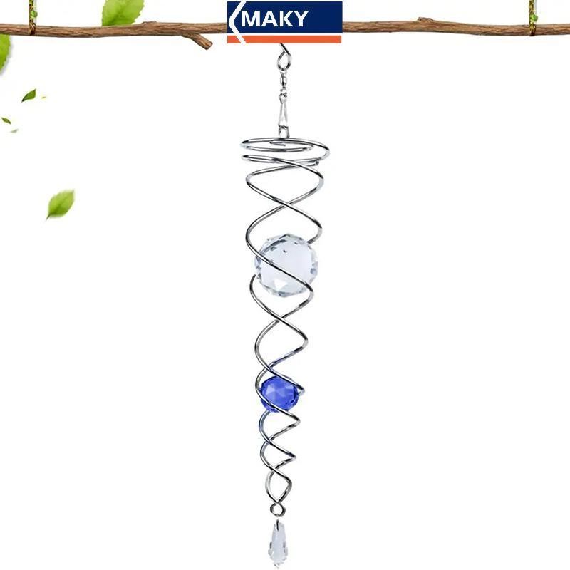 MAKY Sun Catcher Wind Spinner ตกแต่งเกลียวเกลียว WIND Spinner Gazing Ball เกลียวหาง Wind Spinner Sta