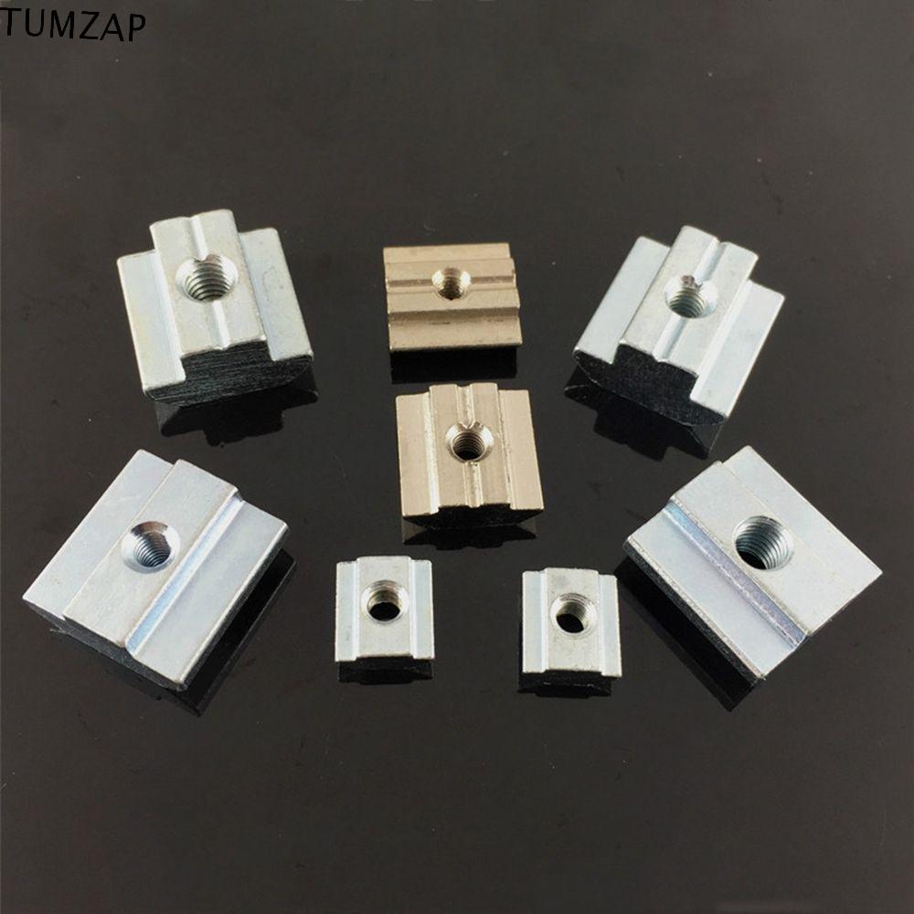 TUMZAP Hammer Nut Square T Block อลูมิเนียมโปรไฟล์ T-Track เลื่อน T Slot Nut