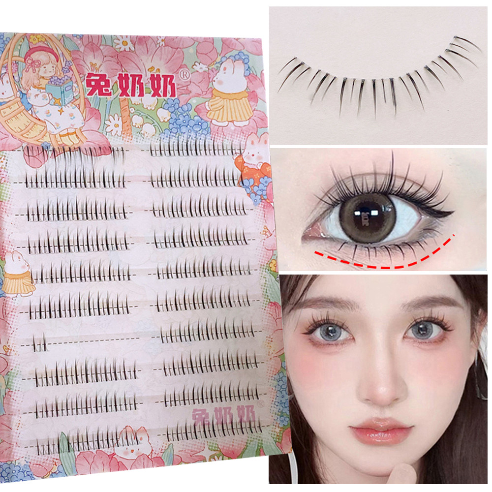 Under Eyelash Lash Extension 10 แถว Grafting Cluster Soft Comic Eye ธรรมชาติทุกวันเครื่องมือแต่งหน้า