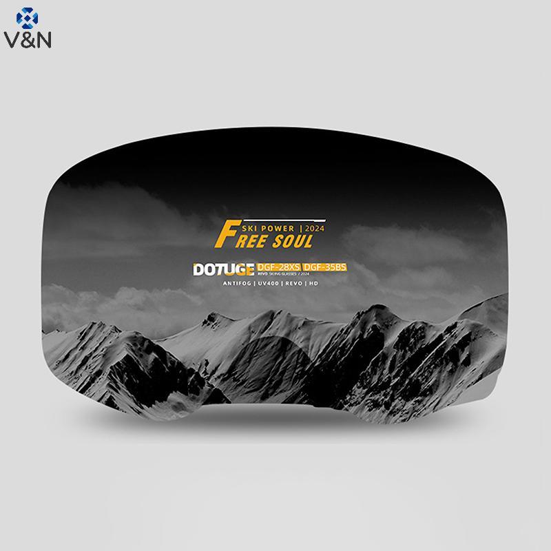 (V&N) Ski Goggle Cover Scratch-Proof Snowboarding Goggle Protector Cover Elastic Ski Glasses Cover S