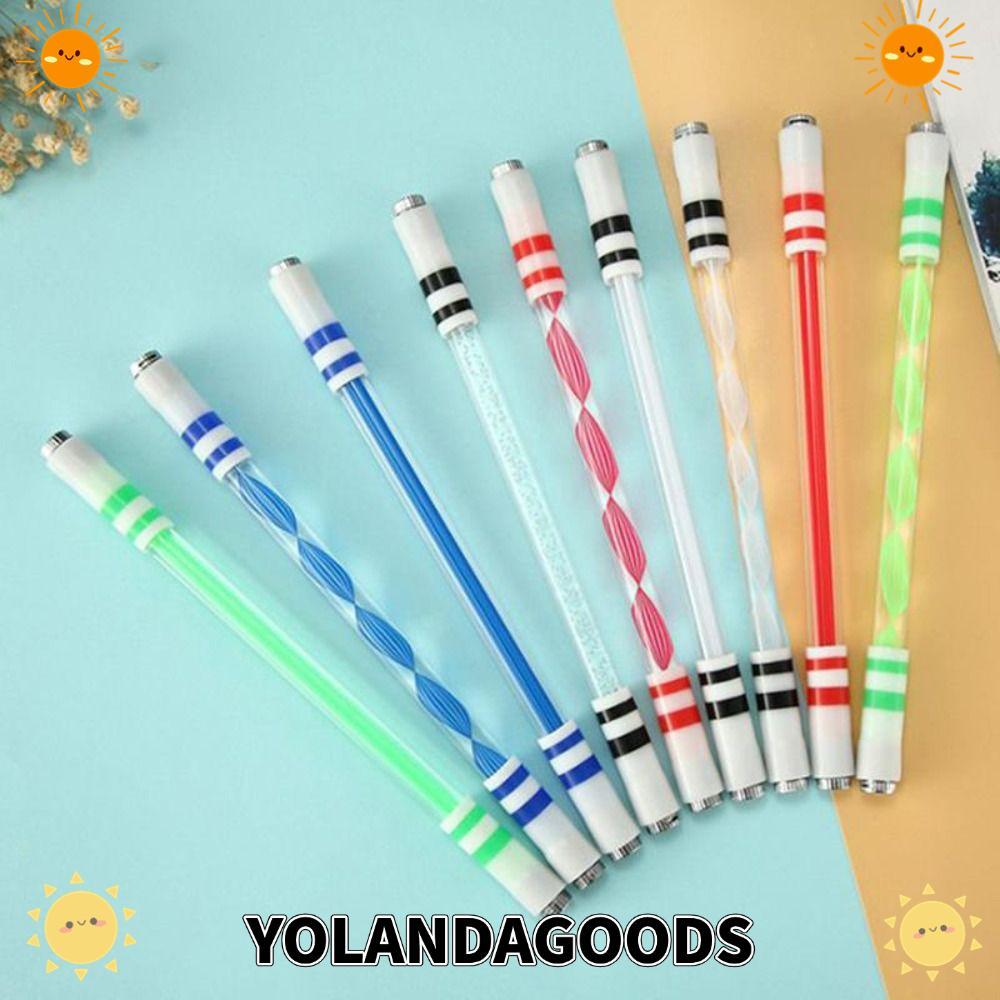 YOLANDAGOODS1 Spinning Pen Light-Up Toys Spin Toy Release Pressure Pocket Led Flash Spinning Pen LED