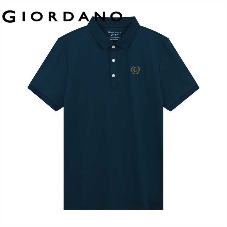 GIORDANO เสื้อโปโลผู้ชาย Men's Slim Liquid Touch Polo 01015333