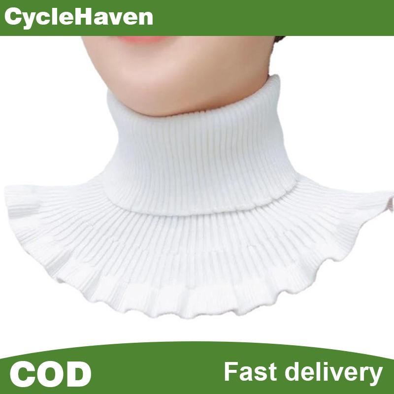 Null Warm ถักปลอมขนสัตว์ผู้หญิงคอเต่าถักปลอมปลอมคอที่ถอดออกได้ผ้าพันคอคอ Thicken Windproof ปลอกคอปลอ