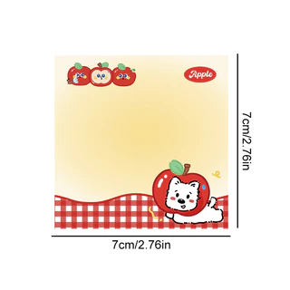 50 แผ่นจองการ์ตูน Apples Series Non-Sticky Notes แผ่นบันทึกแบบพกพาสําหรับนักเรียน