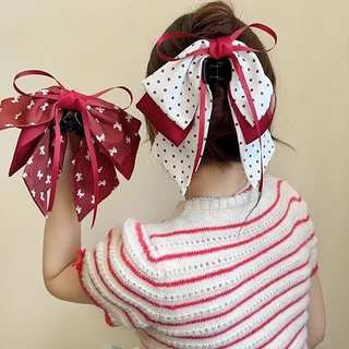 โบว์ครึ่งผูก cute hairpin เครื่องประดับผมสำหรับ 여성