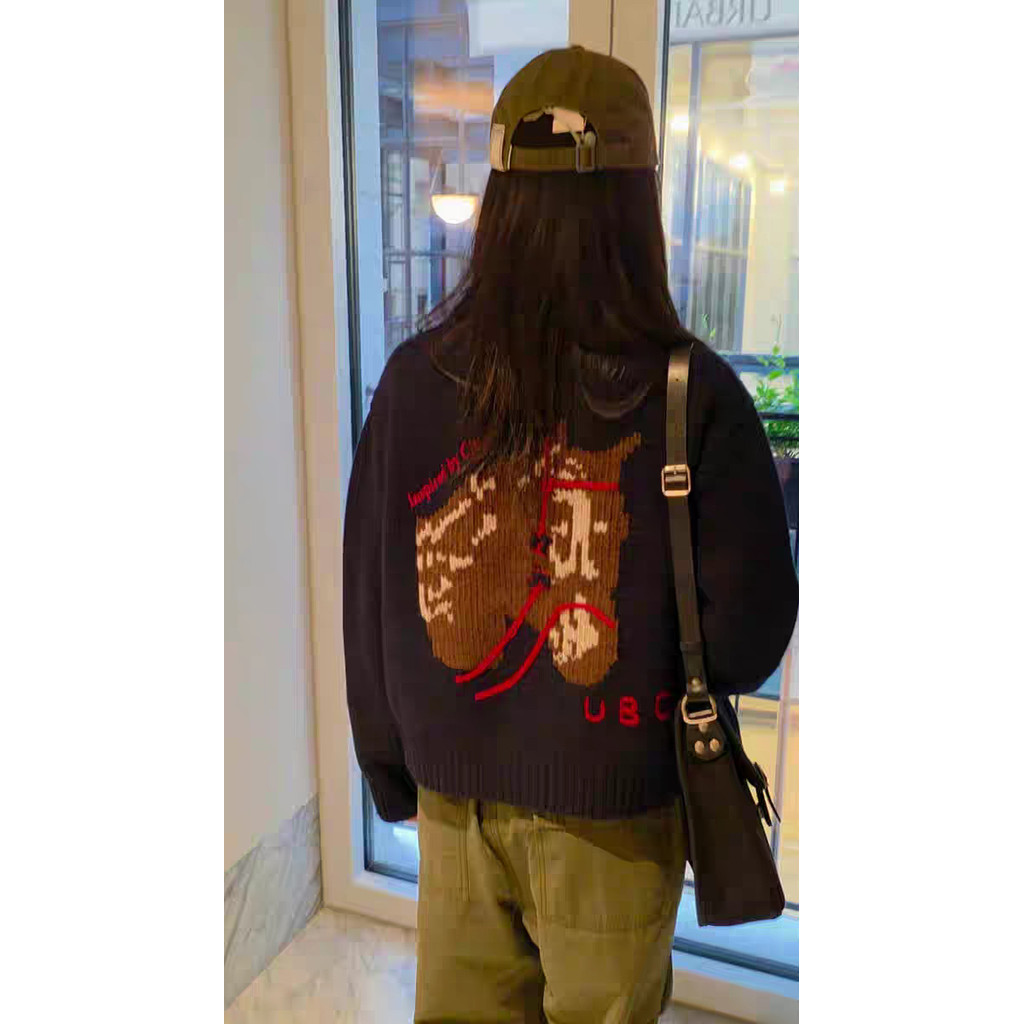 [SR-STUDIO] Urb*nic30 2025 เสื้อกันหนาวถักสไตล์เกาหลี ฤดูหนาวใหม่จากdongdaemun วัสดุJacquardHeavyInd