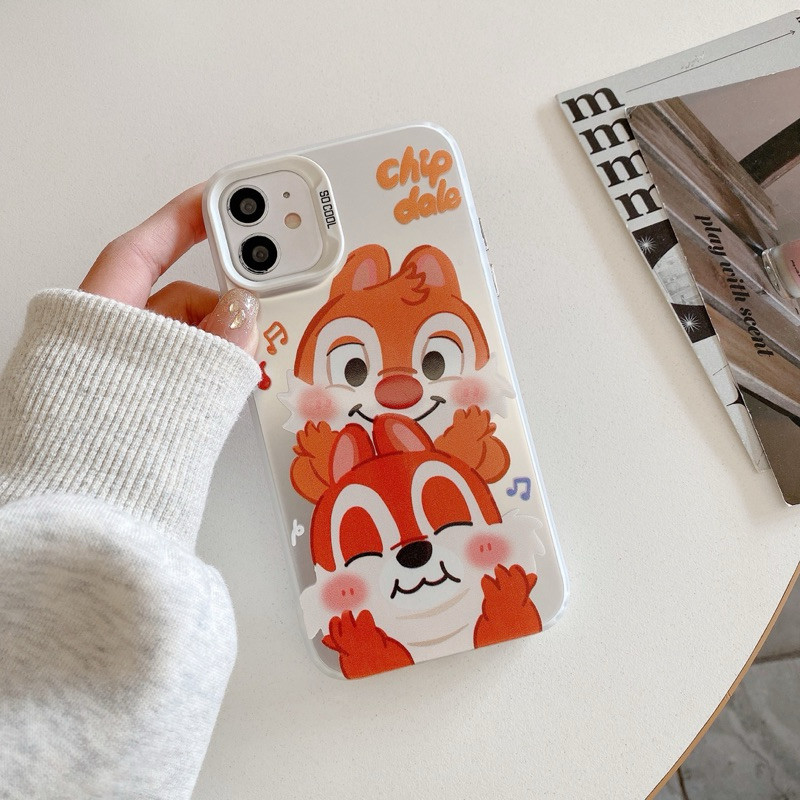 เคสลายการ์ตูน กันกล้อง ขอบสูง สำหรับI7P i11 i12 i13