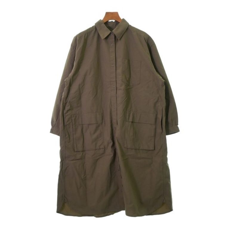 EKAL Dress Shirt khaki Women Direct from Japan Secondhand