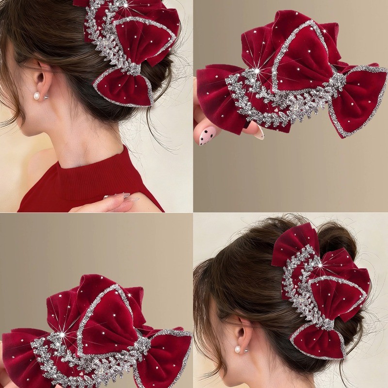 กิ๊บโบว์แดงสำหรับปีใหม่ 2026