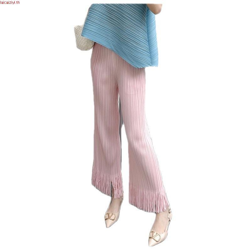 เสื้อผ้าจับจีบ Xiaohongshu กระโปรงจีบโฮมเมด pp Series ความยาวปานกลางกระโปรงจีบยางยืดสีนางฟ้าแม่