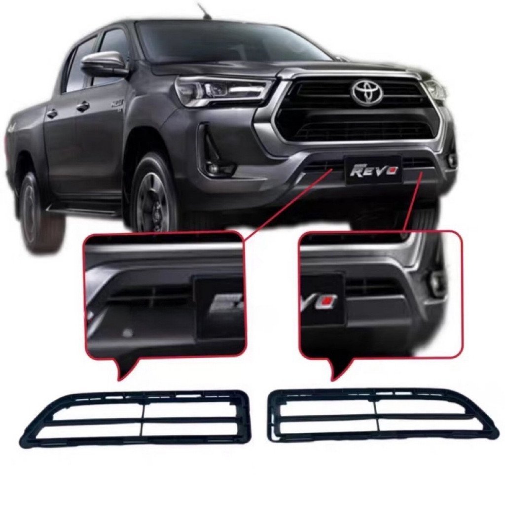 TOYOTA HILUX REVO  2016 2017 2018 2019 2020 2021 2022 กันชนหน้าล่างตาข่ายกันชนหน้าล่างระบายอากาศตาข่ายตัด