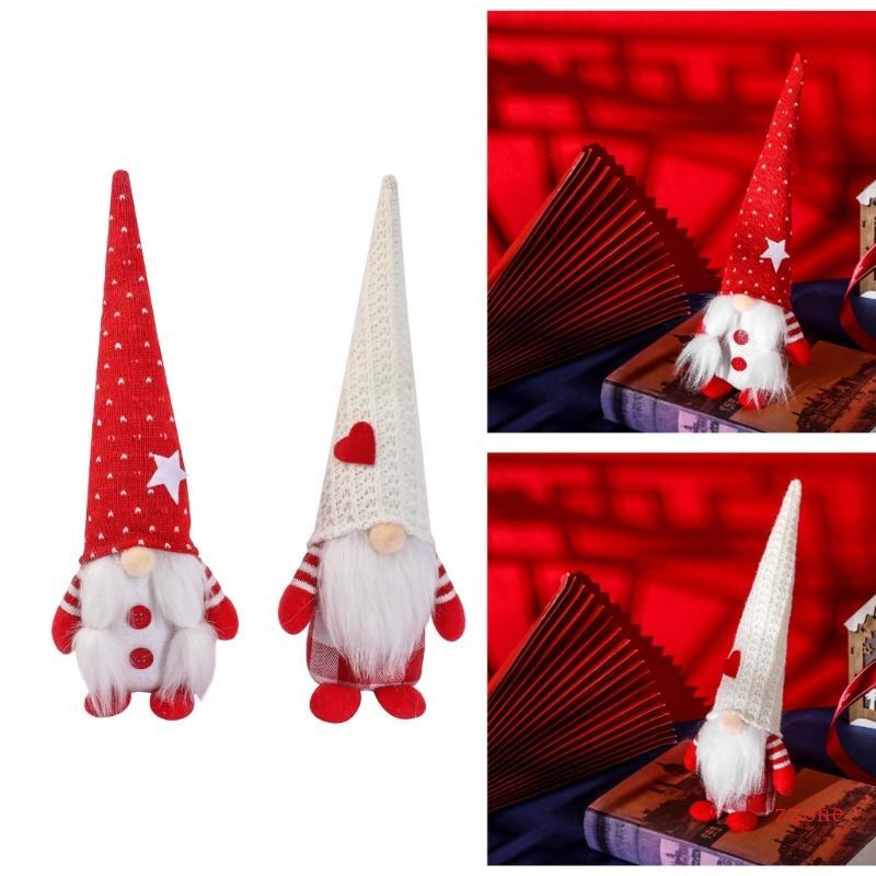 Zzz วันวาเลนไทน์ Gnome เครื่องประดับถัก Figurines Faceless ตุ๊กตารูปปั้น Plushie ตกแต่งเครื่องประดับ