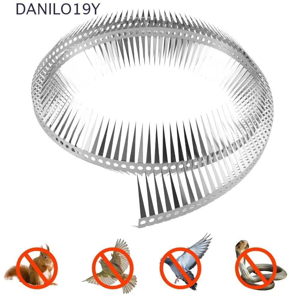 DANILO19Y สแตนเลส Bird Spikes, 0.5/1m ยืดหยุ่นกระรอก Deterrent, Bird Scare Entangle Design Anti-bite Bendable Anti Pigeon Spikes รั้ว