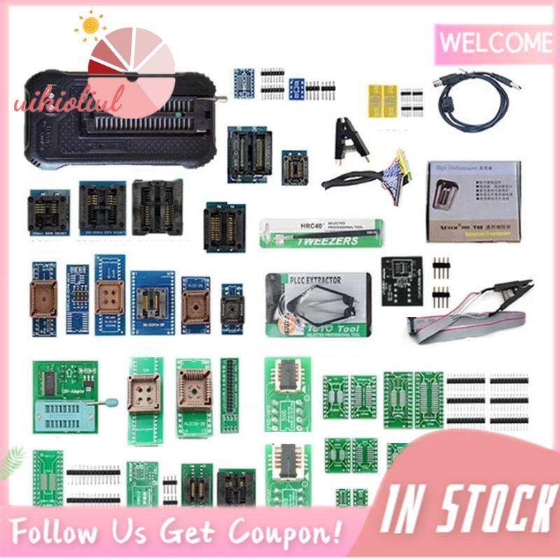 T48 TL866II USB Universal Programmer สําหรับ T48 USB Universal Programmer 42 อะแดปเตอร์สนับสนุน 7386