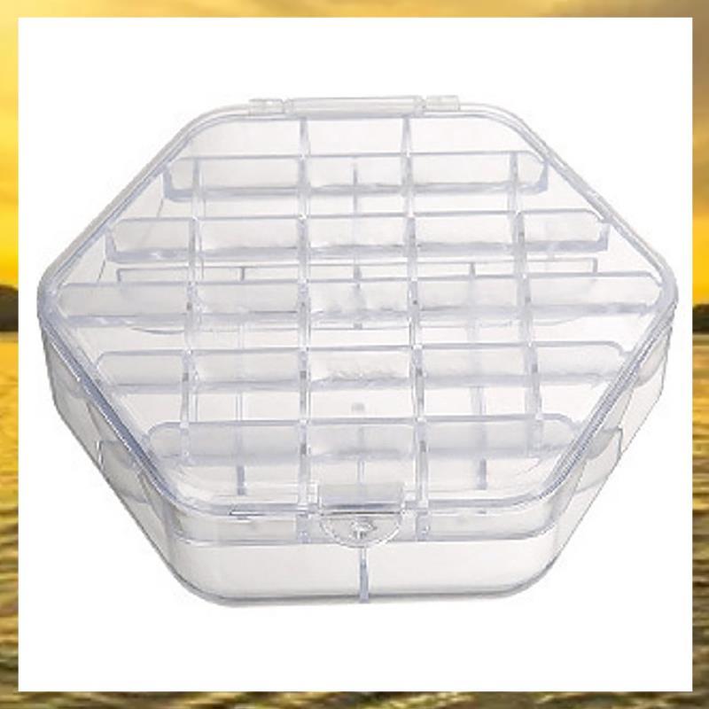 (PTL)Double-Layerความจุสูงเครื่องประดับOrganizerแหวนสร้อยคอต่างหูแต่งหน้ากรณีกล่องเครื่องประดับสําหร