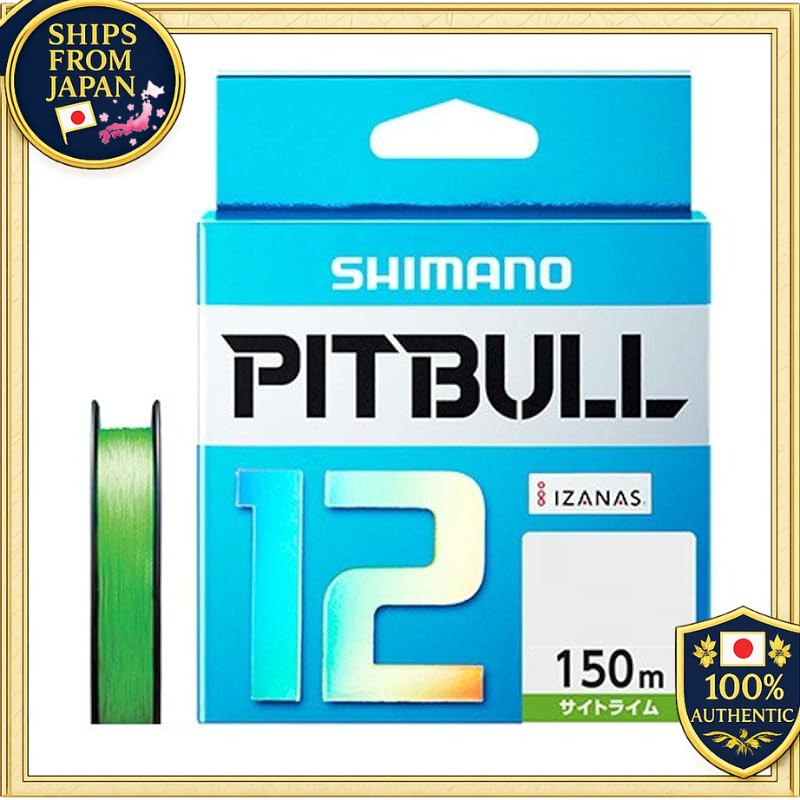 SHIMANO PE Line Pitbull 12 Strands 150m 0.6-2.0号 18.3-43.7lb PL-M52R