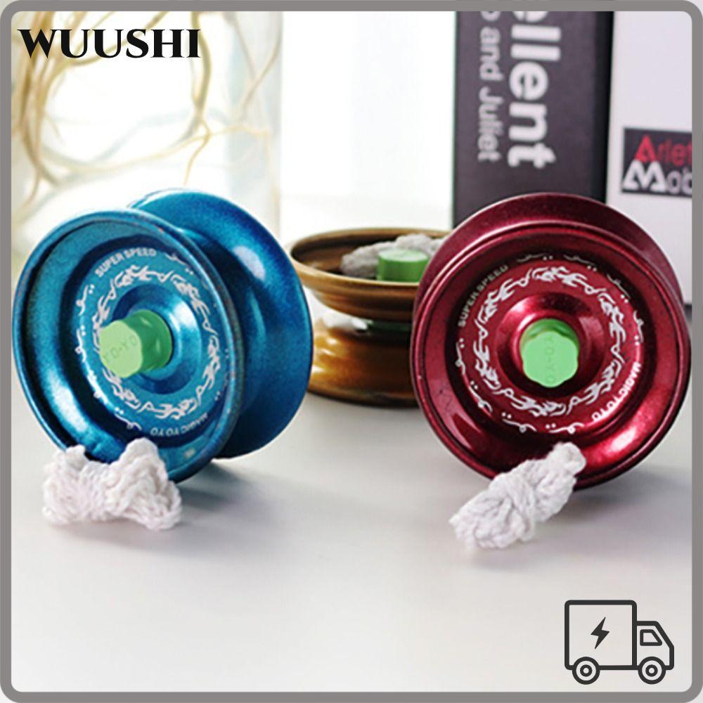 WUSHI Yoyo ของเล่น, โลหะผสมทนต่อการสึกหรอ 1A Yoyo Ball, คุณภาพสูงเริ่มต้นความเข้มข้น Anti Drop Dead Sleep Yoyo