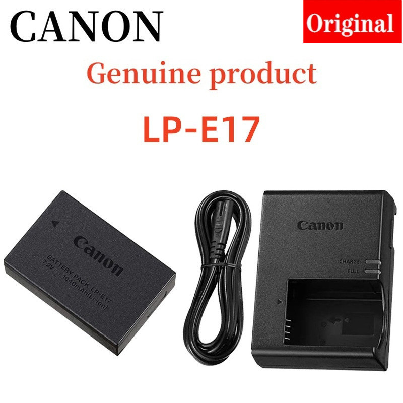 【CAN0N Genuine product】CAN0N Digital Camera Battery LP-E17  LC-E17 E17  Battery+Charger