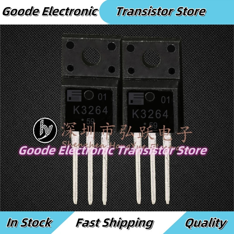 10PCS K3264 2SK3264 TO-220F 800V 7A รับประกันคุณภาพที่ดีที่สุดในสต็อก L53C