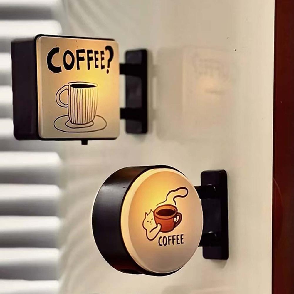 Cat Cafe Light Up แม่เหล็กติดตู้เย็นน่ารักและสร้างสรรค์แม่เหล็กติดตู้เย็นพร้อม Light Up F3q5