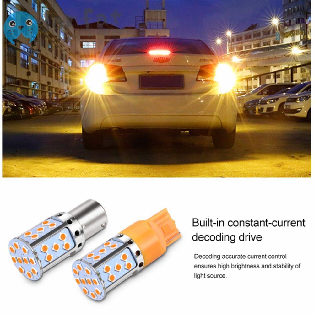 JANFAT ไฟ LED รถยนต์ 35SMD 1156 BAU15S PY21W BA15S P21W Canbus ฟรี