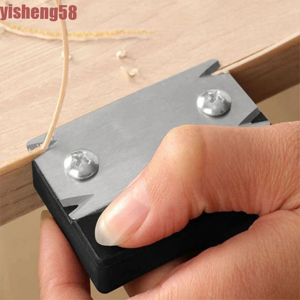 FABLE Manual Edge Trimmer, Square Right Angle Burr Scraper Board, Edge Banding Trimmer แบบพกพาทนทานพ