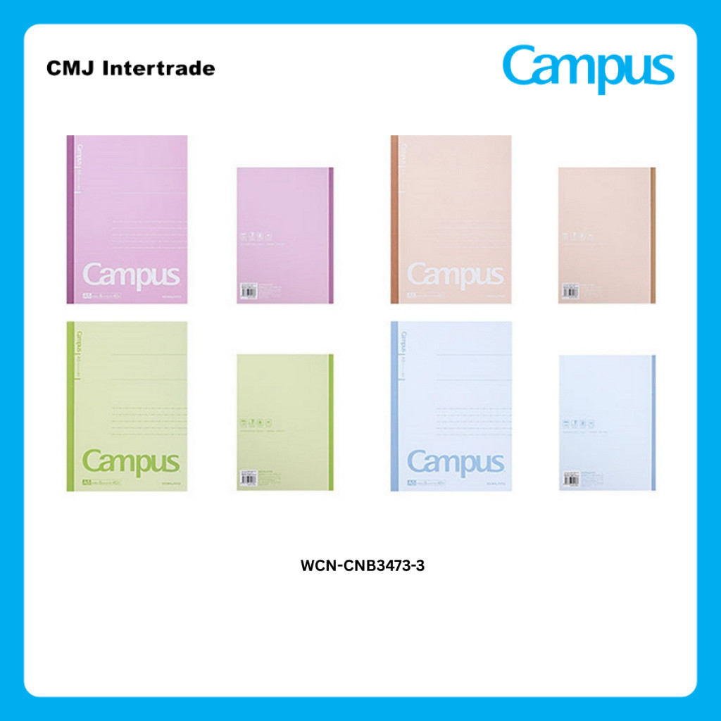 KOKUYO Campus color notebook A5-3 สมุดโน้ต A5 สมุดบันทึกคละสี