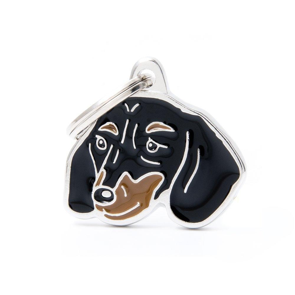 ID TAGS BLACK & TAN DACHSHUND