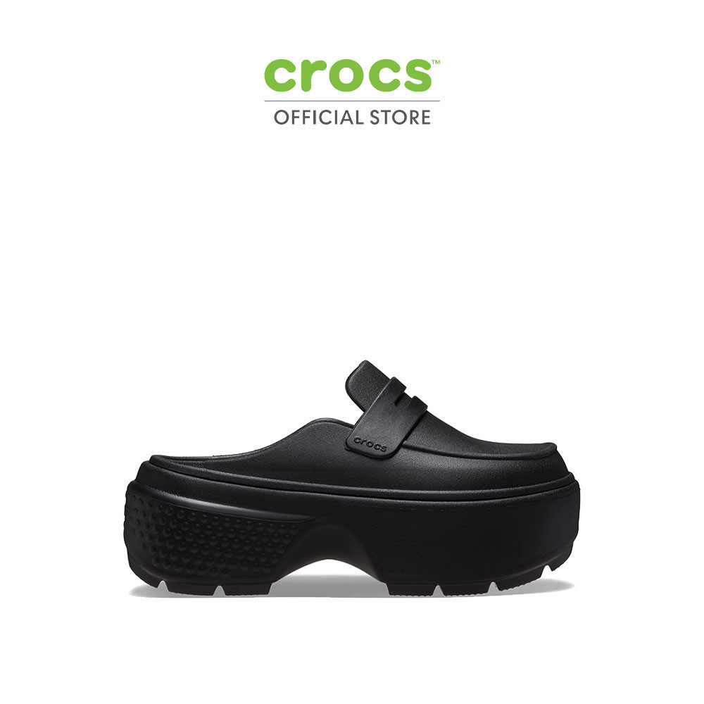CROCS รองเท้าลำลองผู้ใหญ่ STOMP LOAFER CLOG รุ่น 209937060 - BLACK/BLACK