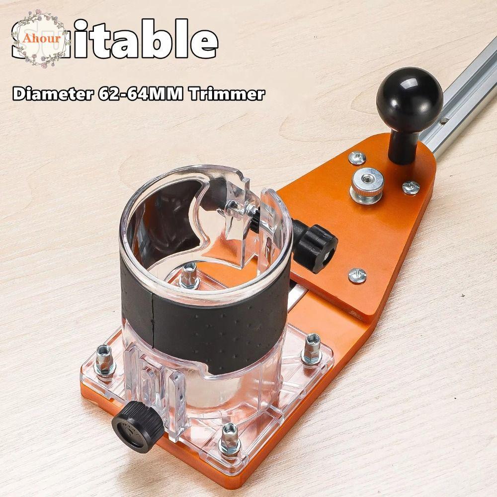 ตัดแต่ง AHOUR|คู่มือที่ปรับได้ Precision Circle Cutting Jig, Comfort Grip Milling Template Professio