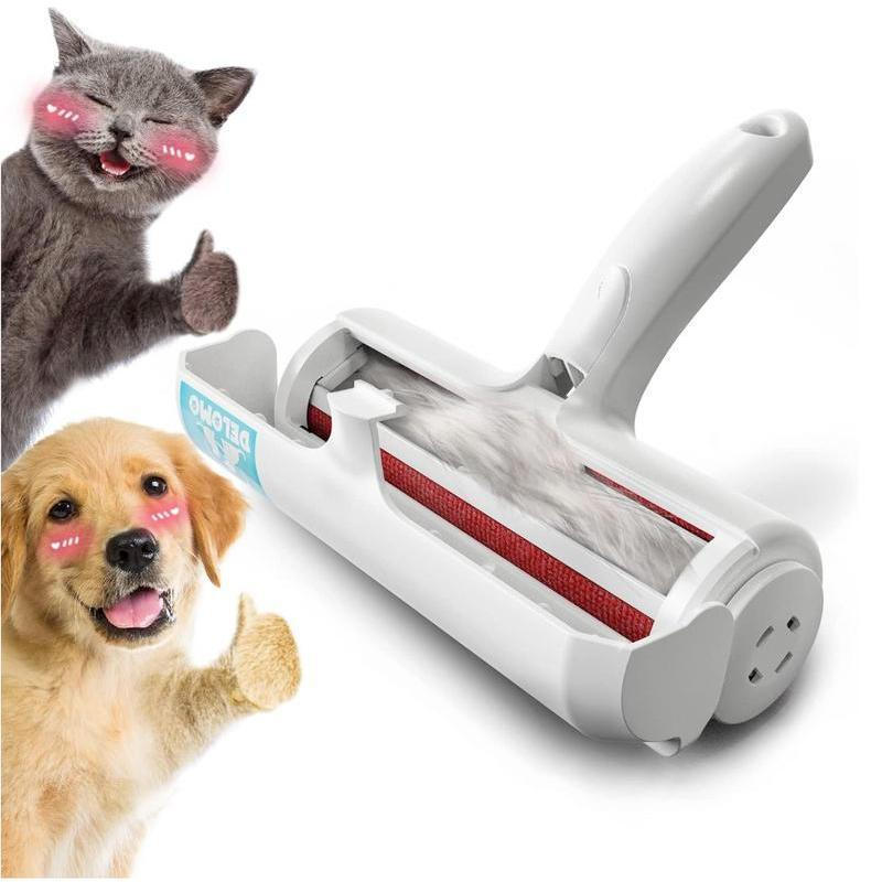 DELOMO Pet Hair Removal Tool, Pet Hair Remover - Lint Roller for Pet Hair - Cat and Dog Hair Remover