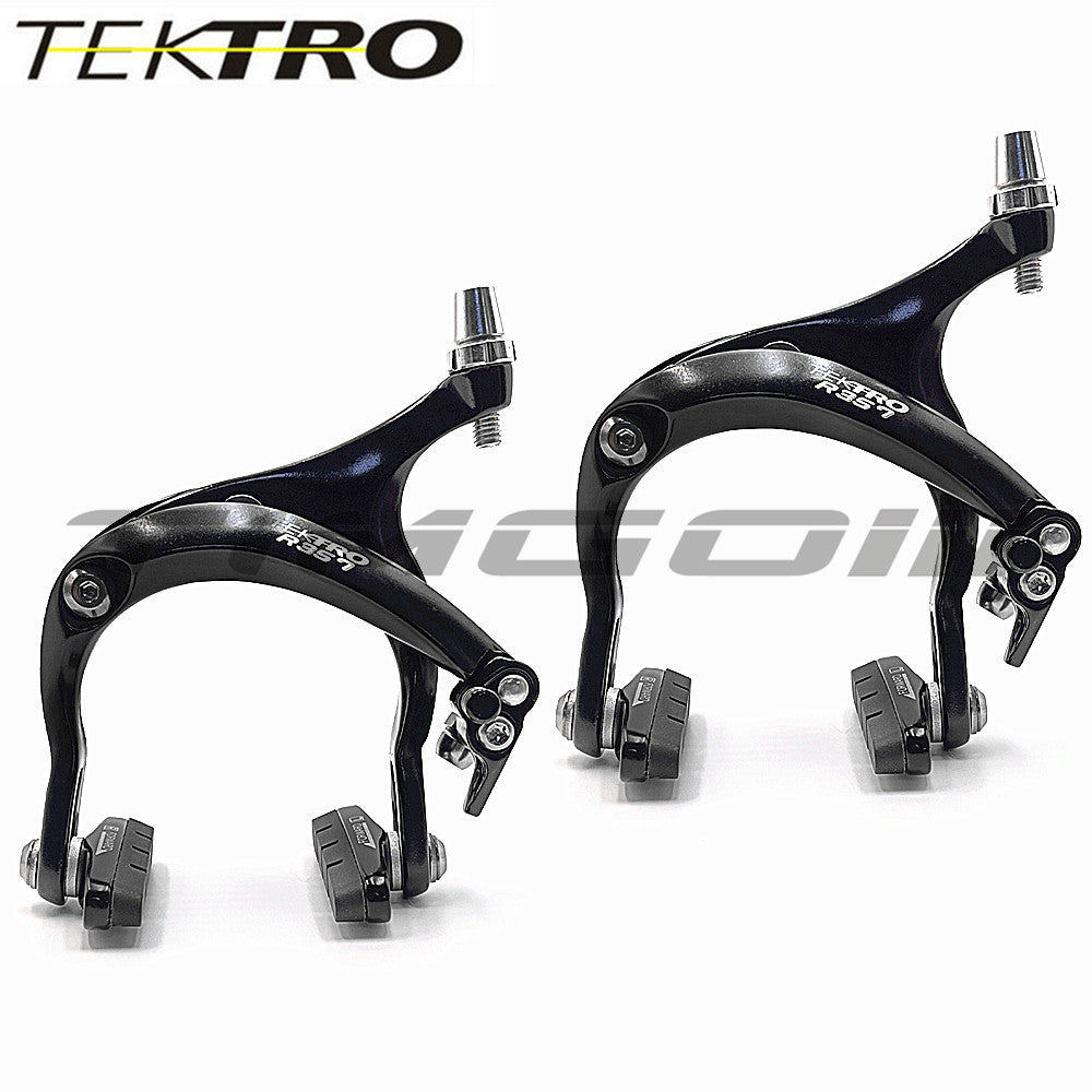 Tektro R357 จักรยานพับถนน Dual Pivot แขนยาว C-Brake Caliper 55-73mm Reach Quick Release - ด้านหน้า /