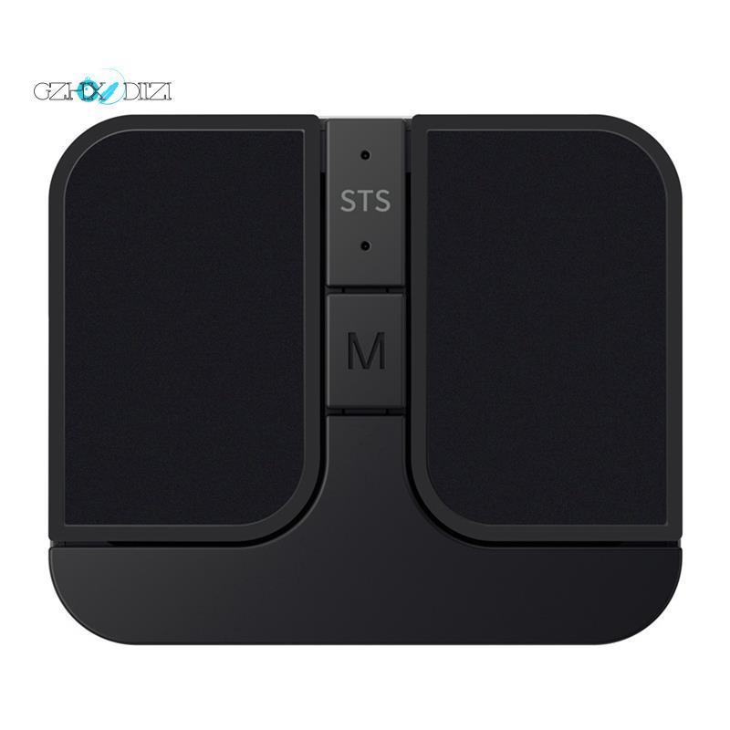 GzhxdiiziMini Square Mouse Mini Mouse เมาส์คอมพิวเตอร์ไร้สาย Mini Capacitive Mouse สีดํา