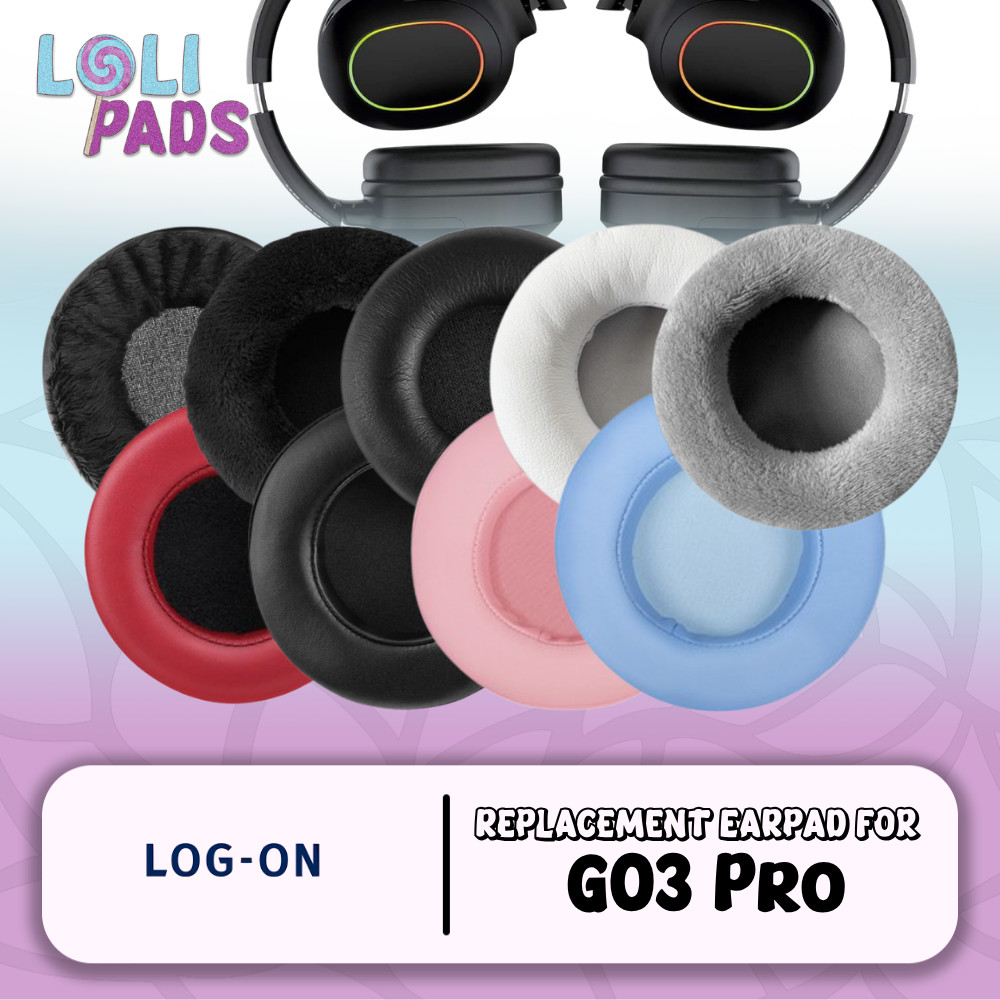 แผ่นรองหูฟัง Earcup Earcushion Log-On G03 Pro G 03 บนแผ่นโฟม