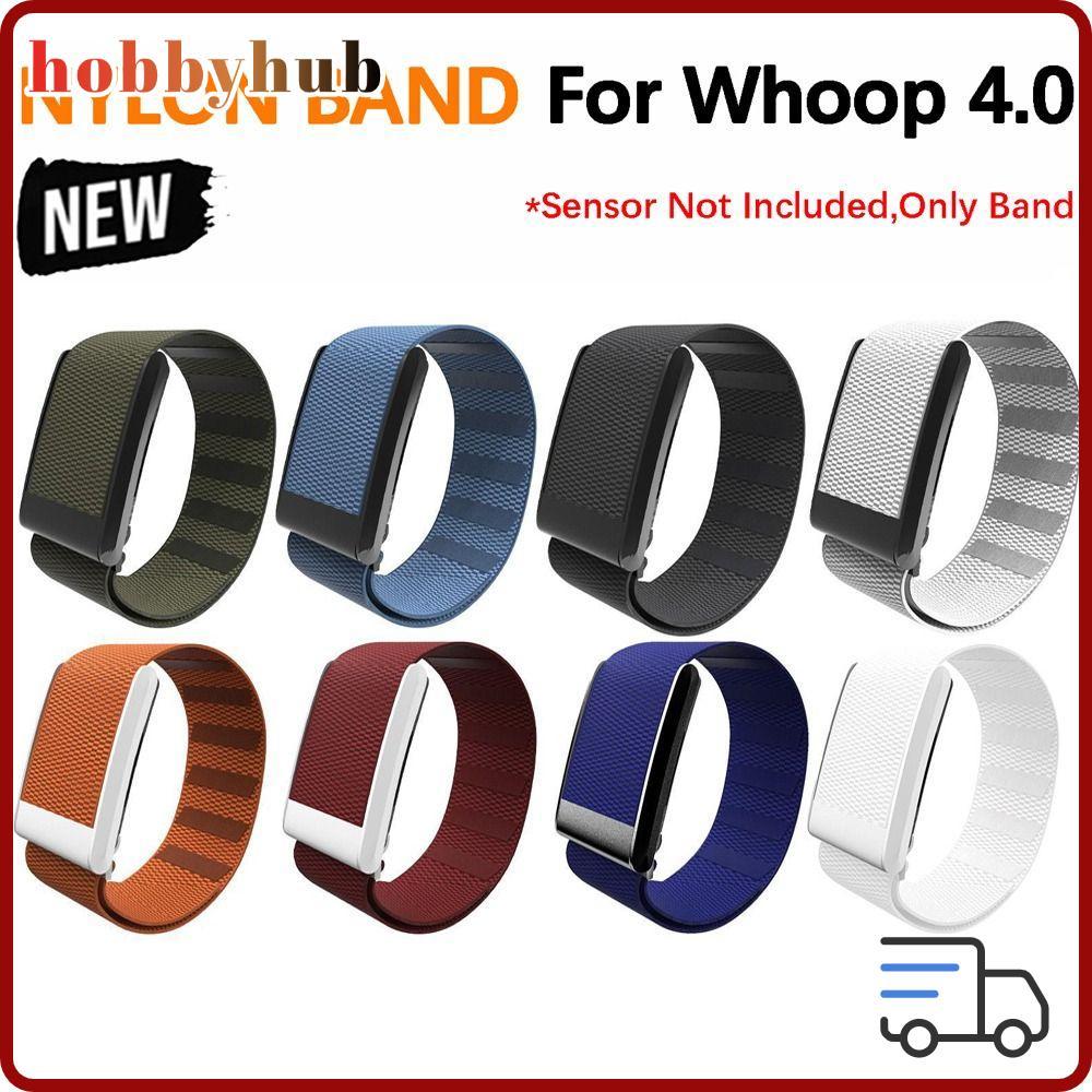 HOBBYHUB Fitness Band,ไนลอนอ่อน,Breathable Adjustable Tracker Strap สําหรับ Whoop 4.0 สําหรับผู้หญิงผู้ชาย