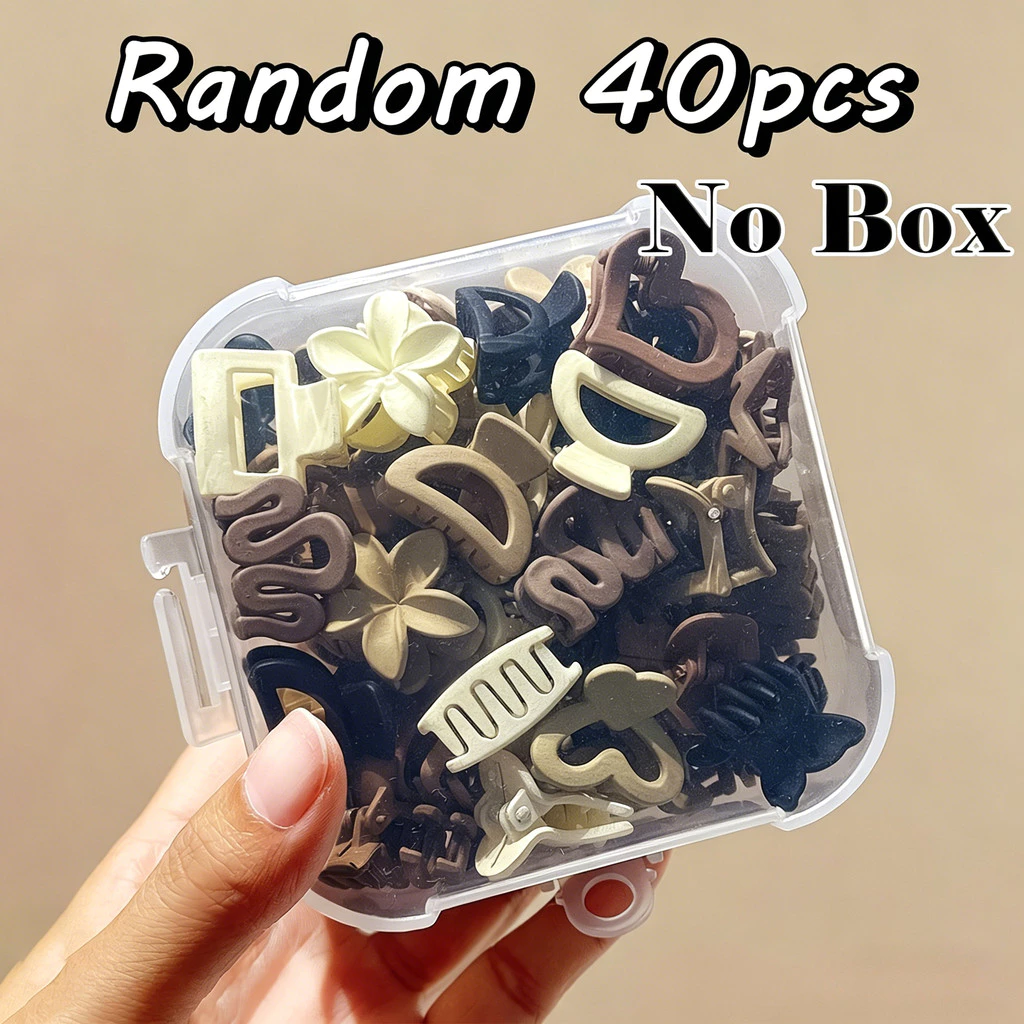 กรงเล็บผมเล็กหลากสี 40 ชิ้น โมรันดี สีกิ๊บ น่ารัก ของขวัญ