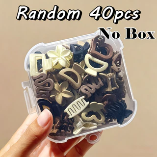 กรงเล็บผมเล็กหลากสี 40 ชิ้น โมรันดี สีกิ๊บ น่ารัก ของขวัญ