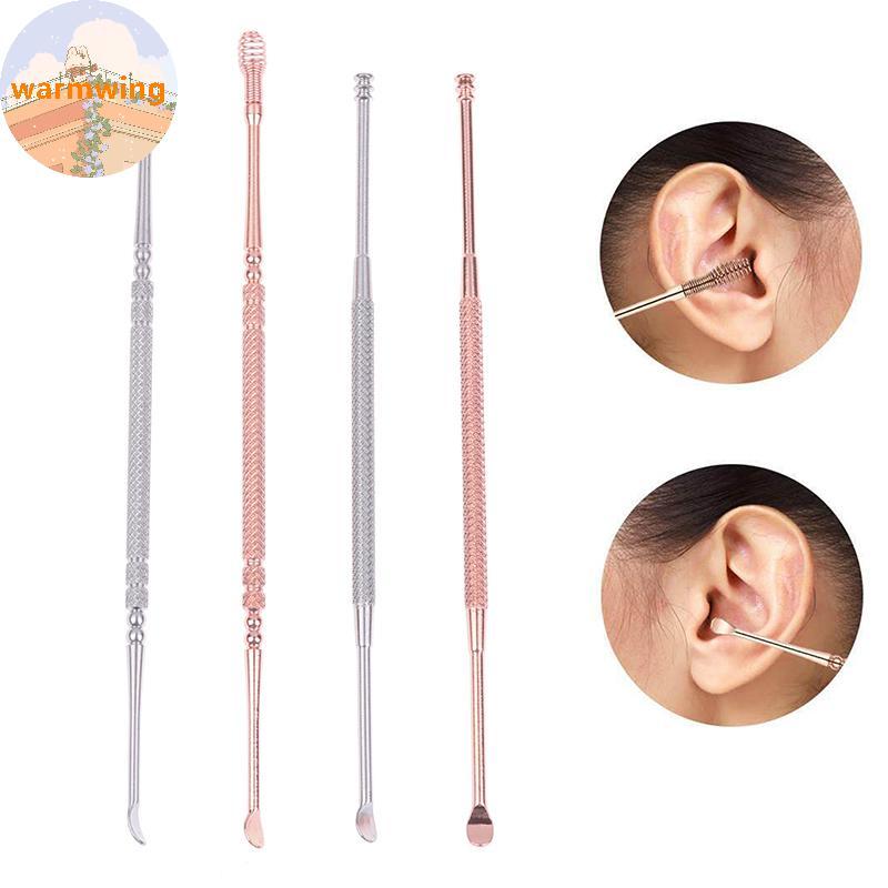 Warmwing Double Head Ear Wax Removal Cleaner Double End Earwax Remover 360° ทําความสะอาดเครื่องมือดู