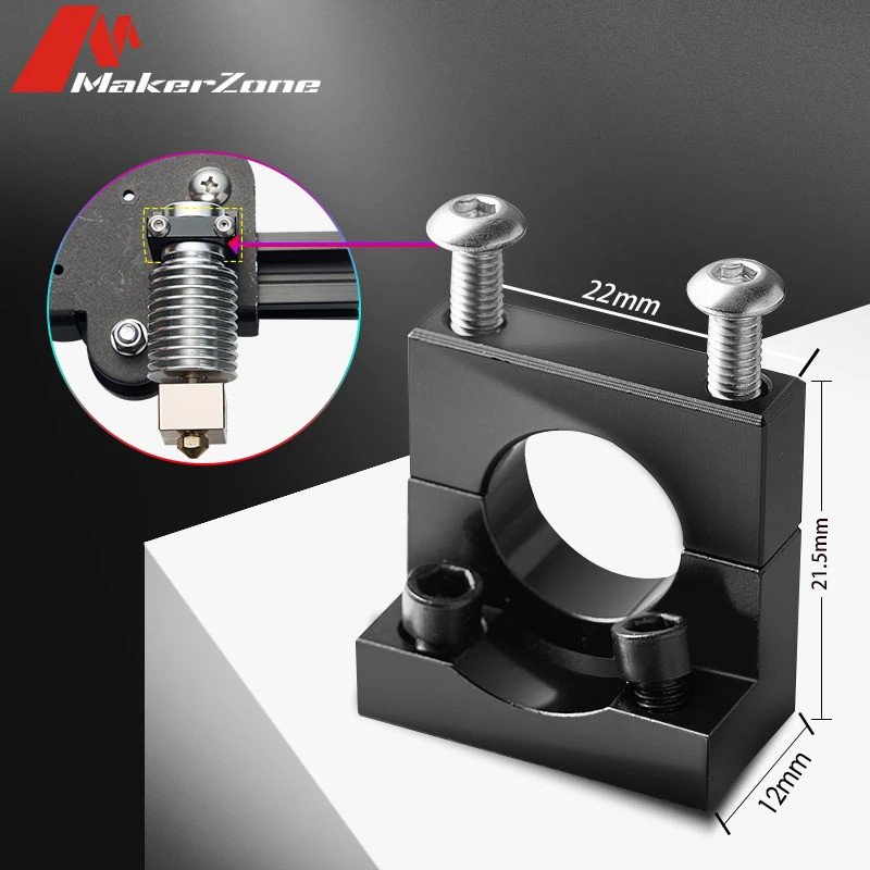 V6 V5 Volcano J-Head Hotend Aluminium Bracket E-3 d พิมพ์หัวติดตั้งบล็อกคงที่สําหรับ E ender-3 CR-10