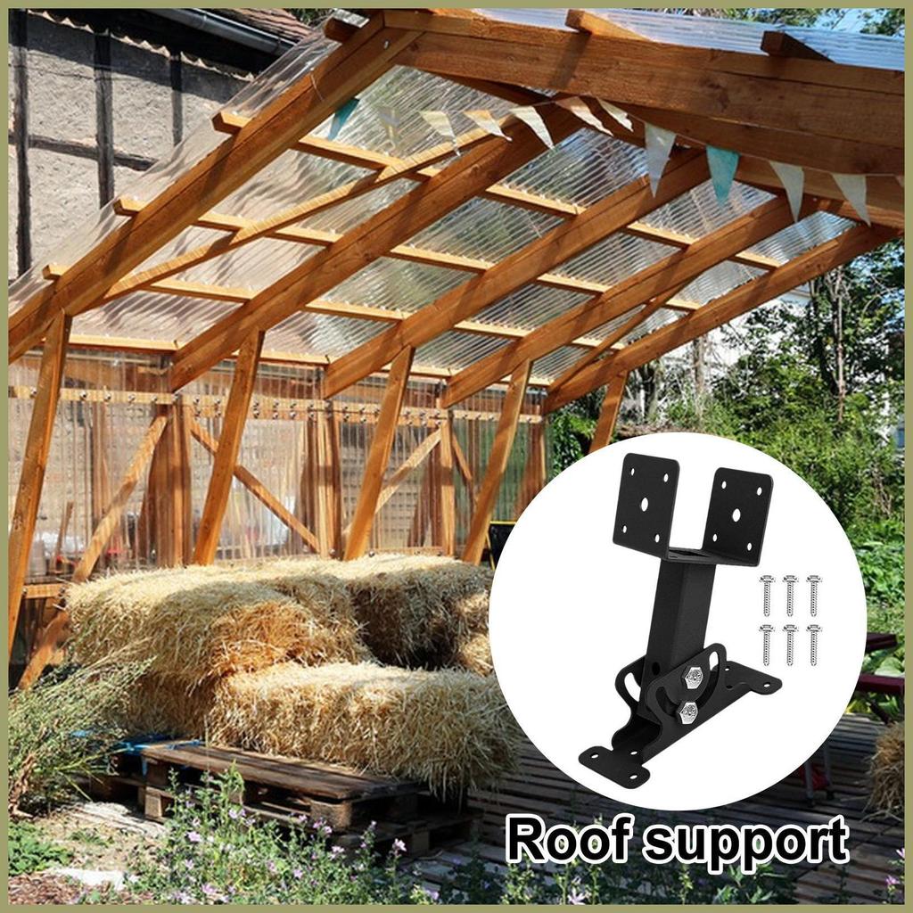Roof Riser Bracket Kit Heavy-Duty ยึด Pergola หลังคา Riser Beam Bracket สําหรับ Patio Porch Courtyar