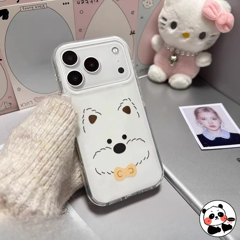 น่ารักลูกสุนัขปลอกสําหรับ Infinix Note 50 50S 40 30 7 Lite สมาร์ท 10 9 8 7 6 Pro Plus HD 5 2020 Zero 40 GT 30 Pro 5G 4G ฝาครอบการ์ตูนครีม Ins สไตล์เคสโทรศัพท์