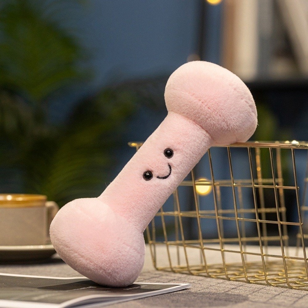 ตุ๊กตา Kettlebell Dumbbell หมอนอุปกรณ์ฟิตเนส Kawaii Plush รูปที่ 3