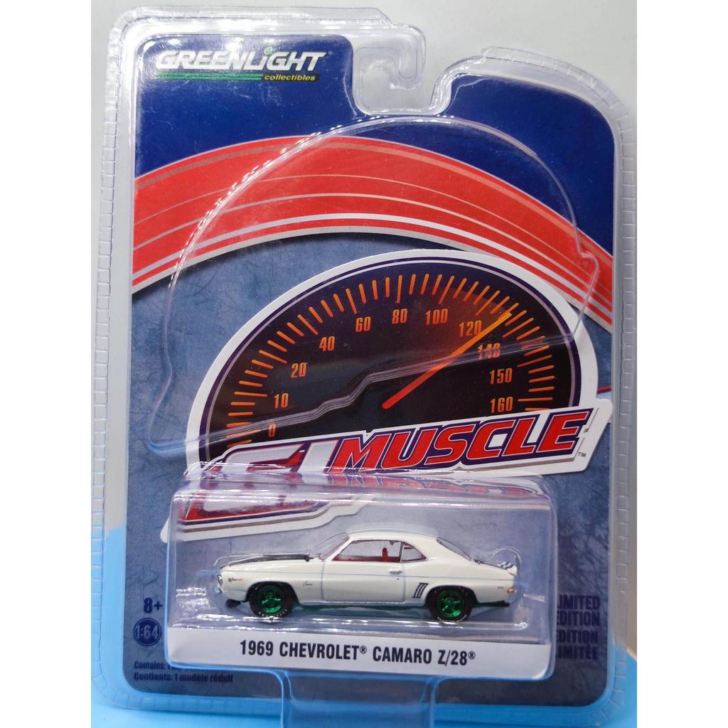 GreenLight GreenLight 1: 64 1969 CHEVROLET CAMARO Z/28 เวอร์ชั่นสีเขียว
