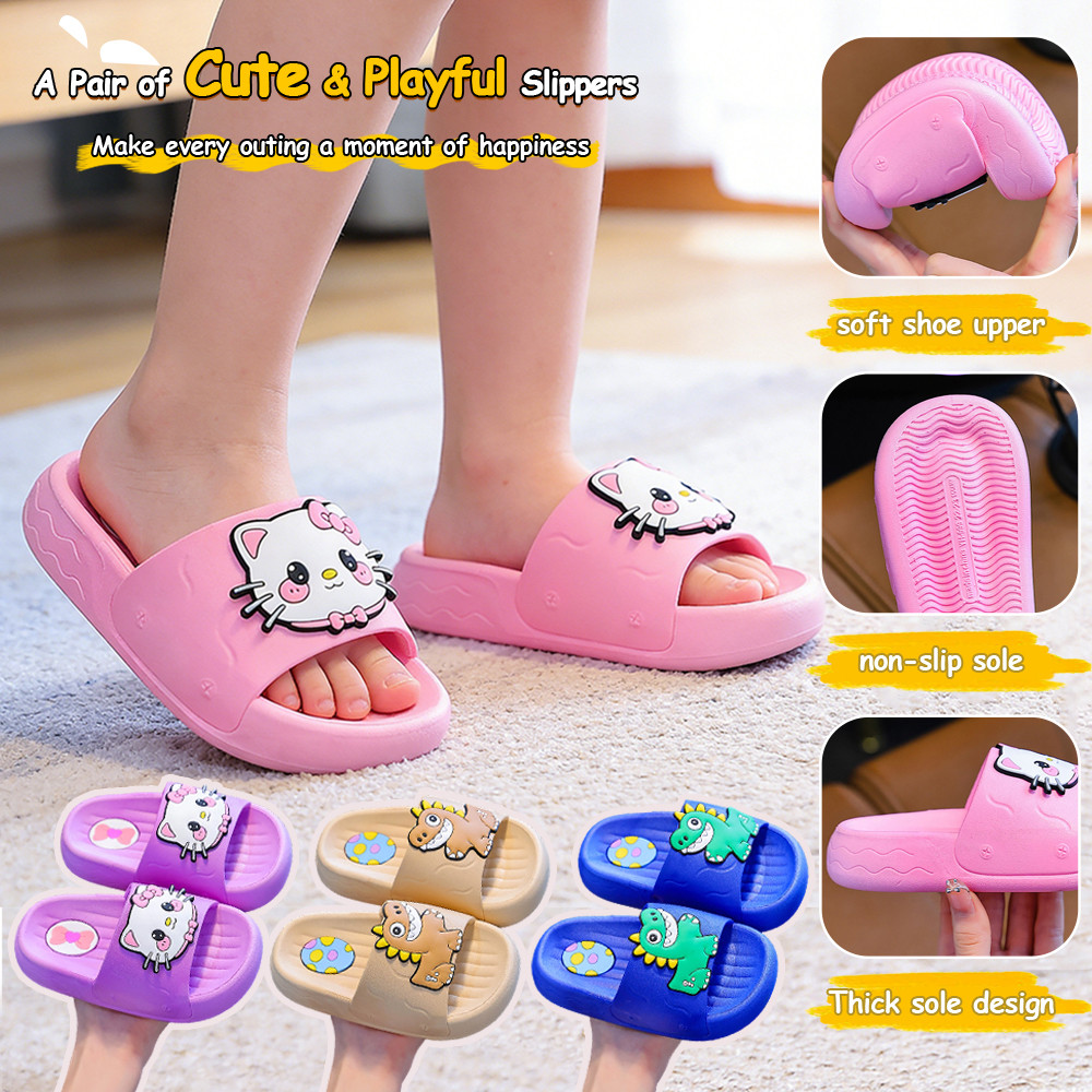 [พร้อมส่งในไทย] รองเท้าเด็ก คาร์ตูนน่ารัก พื้นนุ่มกันลื่น ระบายอากาศดี สำหรับเด็กชายเด็กหญิง